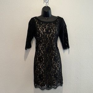 Robert Rodriguez Timeless and Classic Black Lace Dress size 6